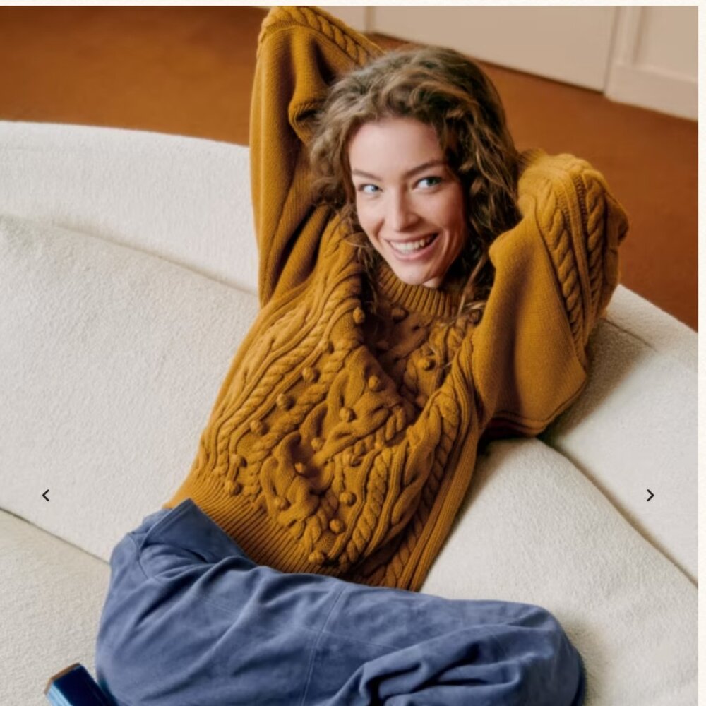 Sezane Melvin Jumper Bronze - Size XS, Excellent Condition